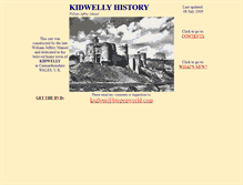 Tablet Screenshot of kidwellyhistory.co.uk